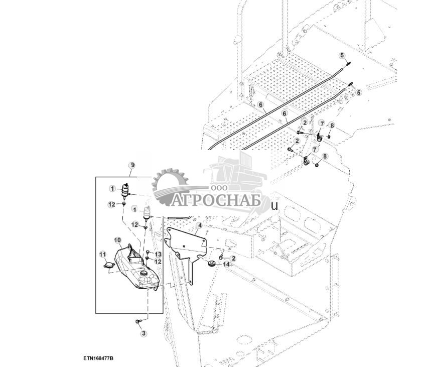 Бачок, стеклоочиститель ветрового стекла, 2 насоса (801465 - ) - ST874527 942.jpg